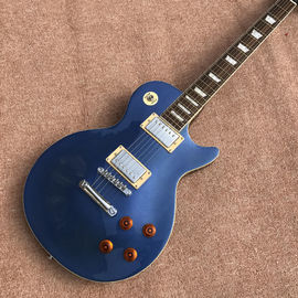 China. Custom Shop LP Standard 1959 R9 guitarra eléctrica, azul metálico, guitarra eléctrica Rosewood con caja dura, envío gratuito proveedor