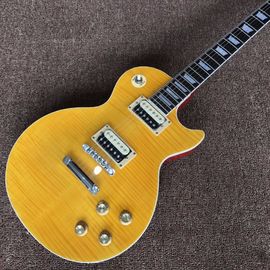 China. Venta al por mayor y de venta caliente OEM Nueva llegada Tienda personalizada amarillo de alto estándar SLASH Guitarra eléctrica proveedor