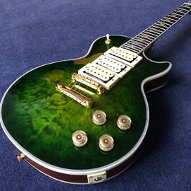 China. Tienda personalizada 3 Pickup Ace Frehley color verde guitarra instrumentos musicales proveedor