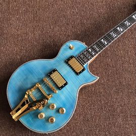 China. Tienda personalizada azul superior estándar superme JAZZ LP Guitarra eléctrica instrumentos musicales proveedor