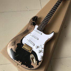 China. Nuevo estilo de alta calidad relic ST guitarra eléctrica personalizada, Rosewood guitarra eléctrica relic fingerboard proveedor