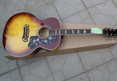 China. 2018 tabaco Sunburst GB200 guitarra acústica Tabaco G200 VS guitarra acústica eléctrica especial Puente Tabaco G200 proveedor