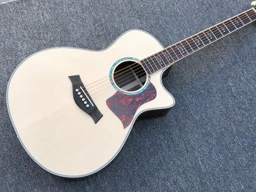 China. Cutaway 814 Guitarra acústica clásica / 2018 Fabrica personalizada Color de tronco de árbol de abeto sólido Guitarra acústica proveedor