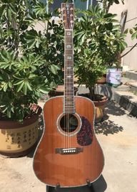 China. Guitarra acústica clásica de venta al por mayor de 41 pulgadas de abeto sólido de madera de rosa trasero y lateral 301 EQ todo real Abalone Binding proveedor