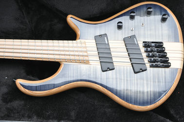China. 5 cuerdas de la guitarra de bajo personalizada con trastes de ventilación guitarra de bajo eléctrica cuello a través del cuerpo proveedor
