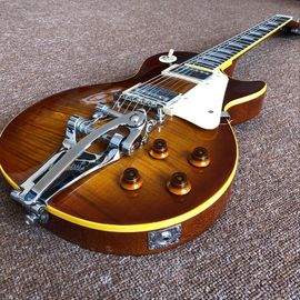 China. Tienda personalizada, Tiger Flame 1959 R9 LP azul jazz estándar personalizado guitarra eléctrica, guitarra artesanal, guitarra de rosebud proveedor