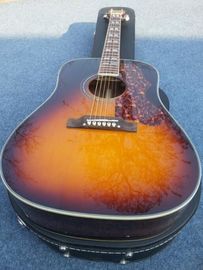 China. Sunburst Chibson G45 guitarra acústica clásica con incrustaciones rómbicas gemelas cuerpo de madera de rosa G45 guitarra acústica eléctrica proveedor