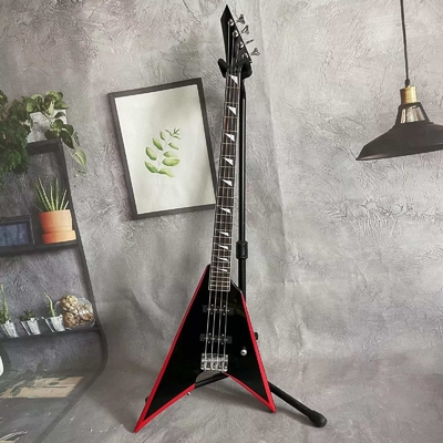 China. Guitarra de bajo eléctrica de 4 cuerdas en forma de V proveedor