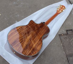China. KOA 916 Guitarra acústica de madera sólida con tablero de ébano proveedor