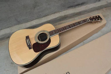 China. Fábrica de guitarras personalizadas Top Quality Solid Spruce Top Rosewood Back &amp; Sides Guitarra acústica D45 proveedor