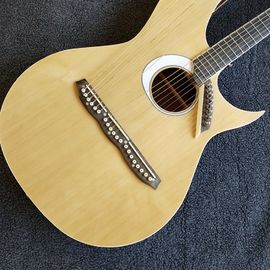 China. Alta calidad guitarra de cuello de Dolbe, arpa, top de abeto sólido, sintonizadores Wilkinson, doble cabeza proveedor