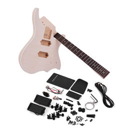 China. Kit de guitarra eléctrica de bricolaje sin terminar Cuervo de guitarra de madera de arce de madera de rosa proveedor