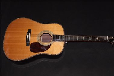 China. Fábrica de guitarras personalizadas de alta calidad TODAS Solid Spruce Top AAAA Rosewood Back &amp; Sides Guitarra acústica D45 proveedor