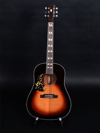 China. Guitarra acústica de mano izquierda de madera maciza, parte superior de espuelas sólidas, espalda y costado de caoba maciza proveedor