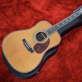 China. Guitarra acústica de alta calidad de 41 pulgadas, modelo D, de madera de cedro sólido, de madera de rosa, espalda y costados. Guitarra con envío gratis. proveedor