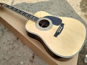 China. 41 &quot;D45e estilo Ebony Fretboard de alta calidad AAA Solid Top Acústica Guitarra eléctrica proveedor