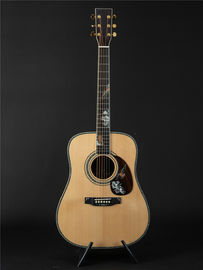 China. Guitarra OEM personalizada de 41 pulgadas de madera de abeto sólido de estilo D45f Guitarra acústica hecha a mano con pick-up 301 fishman proveedor