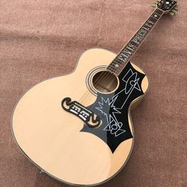 China. 2018 Nueva guitarra acústica G200 a medida de arce flamado Elvis Presley incrustaciones en el tablero proveedor