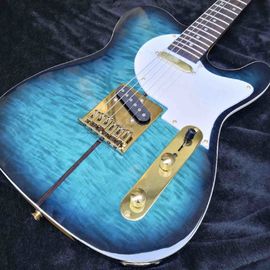 China. Guitarra TUFF DOG de alta calidad personalizada azul COLOR Fingerboard de madera de rosa Envío gratis proveedor