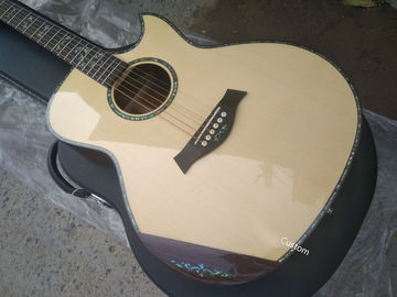 China. Guitarra hecha a mano AAAA toda de madera maciza personalizada guitarra cocobolo de diseño de corte único guitarra eléctrica acústica proveedor