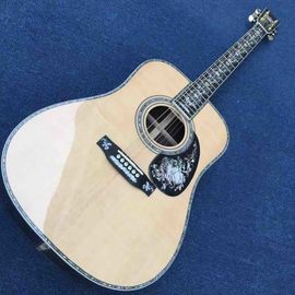 China. Aaaa Todo Real Abalone Super Deluxe Madera D45L Guitarra Acústica Logotipo personalizado está disponible proveedor