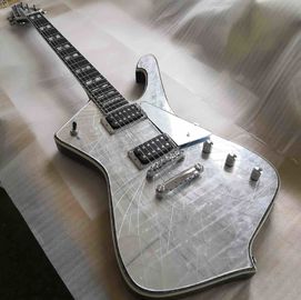 China. Guitarra eléctrica de alta calidad de fábrica Paul Stanley espejo de plata con pizarra de madera de rosa proveedor