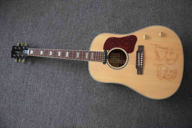 China. Tienda personalizada John Lennon J160e Guitarra acústica natural con logotipo personalizado en la cabeza está disponible sin costo de envío proveedor