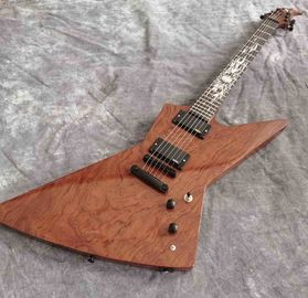 China. Rosewood Fingerboard Sun Inlays Fingerboard Guitarra eléctrica en marrón con hardware negro proveedor