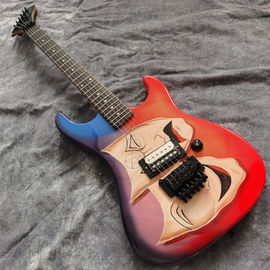 China. Pintura hecha a mano en el cuerpo de madera de rosa Fingerboard Guitarra eléctrica proveedor