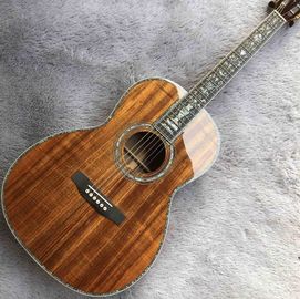 China. 39 pulgadas KOA madera guitarra acústica ébano Fingerboard Abalone incrustación con recogida electrónica proveedor