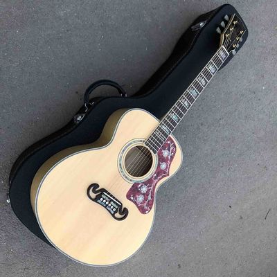 China. Guitarra acústica de madera sólida en color natural proveedor