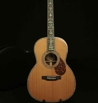 China. Guitarra acústica hecha a mano de madera maciza India de madera de rosa real de abalón proveedor
