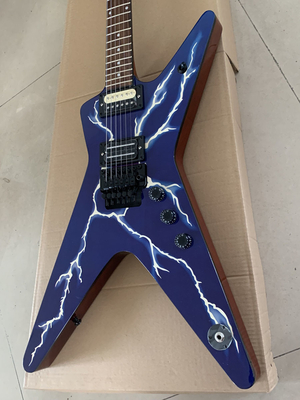 China. Guitarra eléctrica vintage a medida en color azul proveedor