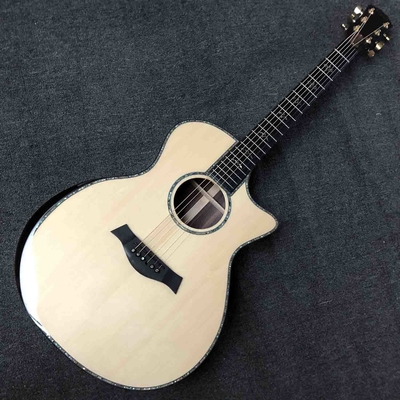 China. Piedra de abeto sólido 914 Guitarra acústica de 41 pulgadas Cuerpo de abulón real de madera de rosa 914ce Guitarra proveedor