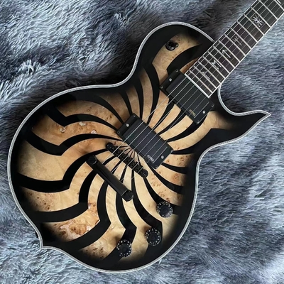 China. Guitarra eléctrica a medida Wylde Odin Audio Graal Carbón explosión Buzzsaw Aceptar OEM proveedor