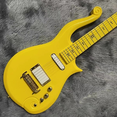 China. Guitarra eléctrica personalizada de color amarillo proveedor