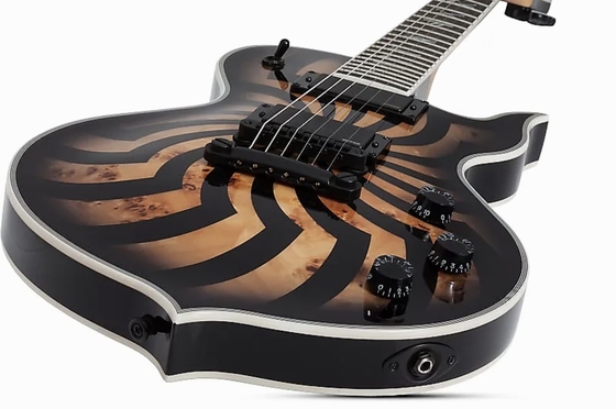 China. Audio personalizado Wylde Odin Grail Carbón explosión Buzzsaw Guitarra eléctrica Aceptar OEM proveedor