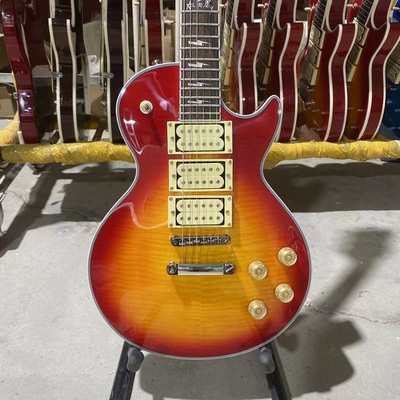 China. Guitarra eléctrica Ace Frehley Cherryburst Color LP personalizada con pick-up Hummbucker proveedor