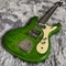 Guitarra eléctrica personalizada de Mosrite JRM Johnny Ramone Guitarra con onda de agua en color verde proveedor