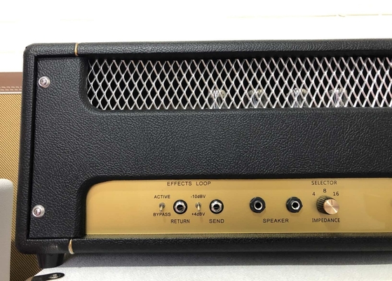 JCM800 2204 MKII personalizado 50W cabeza de amplificador de tubo con cable de mano con dos canales tono limpio con volumen maestro y bucle proveedor