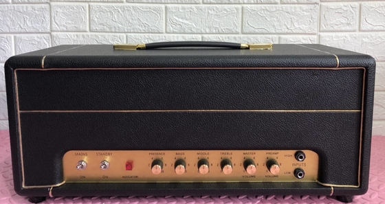 JCM800 2204 MKII personalizado 50W cabeza de amplificador de tubo con cable de mano con dos canales tono limpio con volumen maestro y bucle proveedor