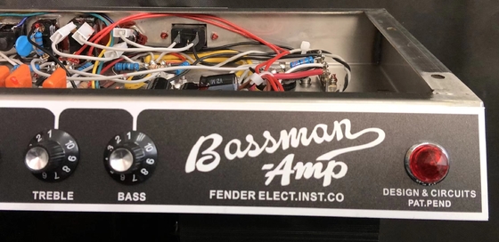 Custom 64' Bassman Blackface Deluxe Reverb Amp Head Fender estilo proveedor