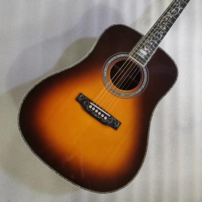 MT Dreadnought D personalizado Cuerpo Sunburst Guitarra acústica Guitarra de madera Martin D45 proveedor