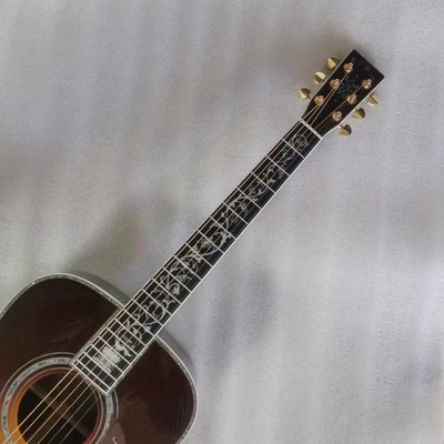 MT Dreadnought D personalizado Cuerpo Sunburst Guitarra acústica Guitarra de madera Martin D45 proveedor
