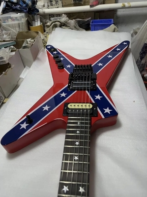 Fábrica personalizada bolsa de diez centavos guitarra eléctrica rosa madera tablero de alta calidad proveedor