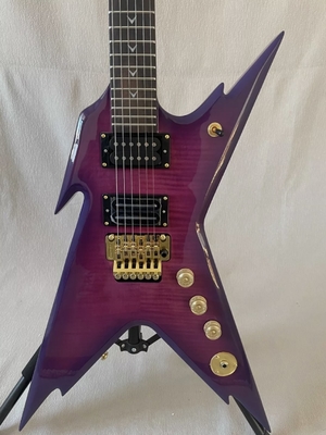 Guitarra eléctrica personalizada Dean Dime Razorback DCR Black Tooth Limited proveedor