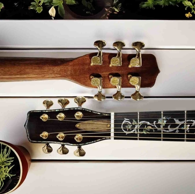 Guitarra acústica personalizada de 41 pulgadas Grand Style de 6 cuerdas de corte único en color verde transparente proveedor
