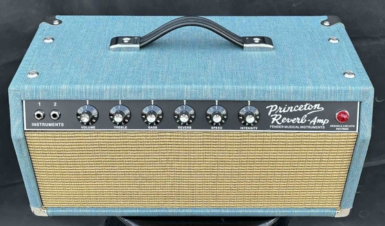 Gran ′64 Princeton Reverb Tubo Guitar Amp Head en Color Azul Fender Amp Clone Guitar Amplifier OEM proveedor