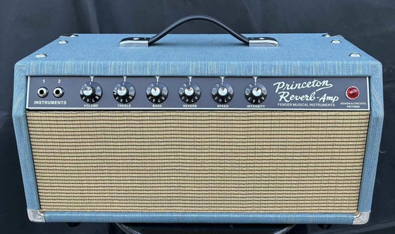 Gran ′64 Princeton Reverb Tubo Guitar Amp Head en Color Azul Fender Amp Clone Guitar Amplifier OEM proveedor