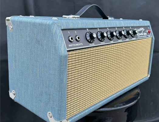 Gran ′64 Princeton Reverb Tubo Guitar Amp Head en Color Azul Fender Amp Clone Guitar Amplifier OEM proveedor